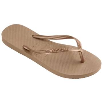 Havaianas Women's Slim Sandals - Stylish Rose Gold Comfort