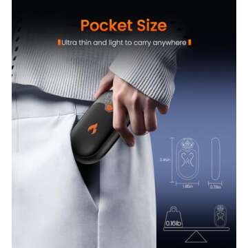 8000mAh Rechargeable Hand Warmers 2 Pack, 24Hrs Long Heating Electric Hand Warmers, Magnetic Portable Handwarmers with 3 Heat Settings, Gifts for Men, Women, Camping, Hunting, Golf, Football