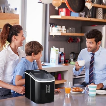 Compact EUHOMY Ice Maker - 26 lbs Daily Production