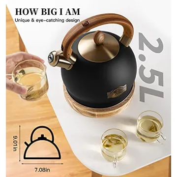 VICALINA Whistling Stainless Steel Tea Kettle for Home