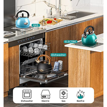 VICALINA Whistling Stainless Steel Tea Kettle for Home