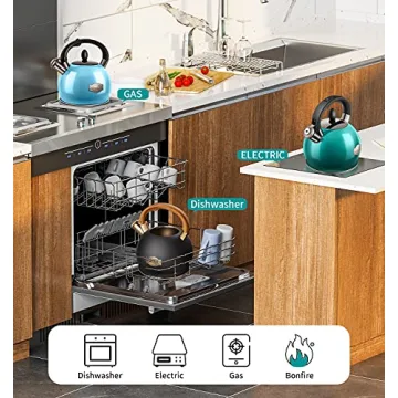 VICALINA Whistling Stainless Steel Tea Kettle for Home