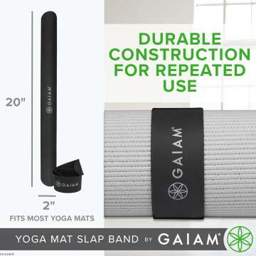 Gaiam Yoga Mat Strap Slap Band - Easy Storage Solution