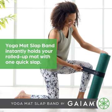 Gaiam Yoga Mat Strap Slap Band - Easy Storage Solution