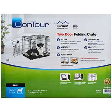 Midwest Container 24" Contour DBL Door Dog Crate