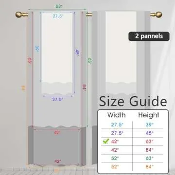 AAtter Red and Black Window Curtain Ombre Boho Pattern Simple Gradient Design Living Room Bedroom Window Drapes Treatment Fabric 1 Pair, 42" W x 63" L, Modern