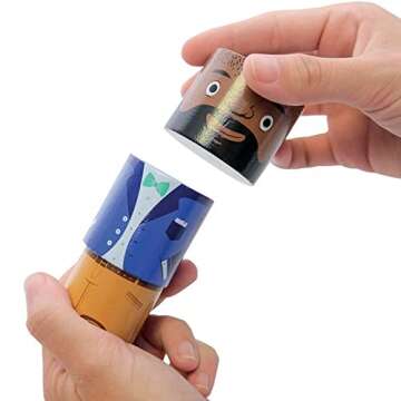 48-Piece Multiracial Family Play Set – Magnetic Wooden Diversity Building Blocks for Kids – SEL Toy Promoting Cultural Inclusion, Self-Esteem, and Eco-Friendly Play