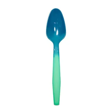 Color Changing Reusable Spoons, Pack of 25, Assorted Colors, reacts to cold food temperatures and changes color -yogurt, ice cream, gelato, cold drinks - PACKED IN USA (25 Assorted Colors)