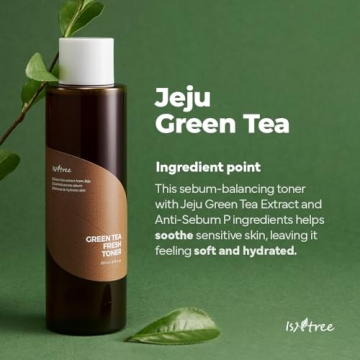 ISNTREE Green Tea Fresh Toner for Hydrated, Clear Skin