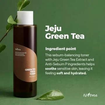ISNTREE Green Tea Fresh Toner for Hydrated, Clear Skin