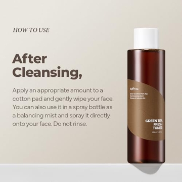 ISNTREE Green Tea Fresh Toner for Hydrated, Clear Skin