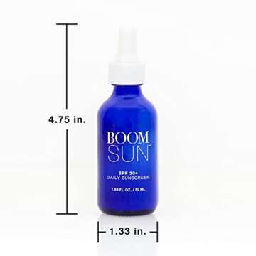 BOOM! by Cindy Joseph Boom Sun - SPF 30 Broad Spectrum Sunscreen for Women Designed for Mature Skin - Sunburn, UVA/B Rays & Blue Light Protection
