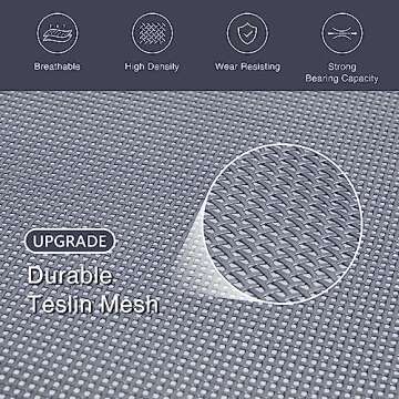 Love's cabin Outdoor Elevated Dog Bed - 49in Pet Hammock Beds for Extra Large Medium Small Dogs - Portable Dog Cot for Camping or Beach, Durable Fall Frame Raised Dog Bed with Breathable Mesh