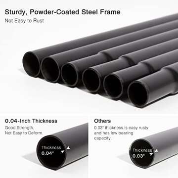 Love's cabin Outdoor Elevated Dog Bed - 49in Pet Hammock Beds for Extra Large Medium Small Dogs - Portable Dog Cot for Camping or Beach, Durable Fall Frame Raised Dog Bed with Breathable Mesh