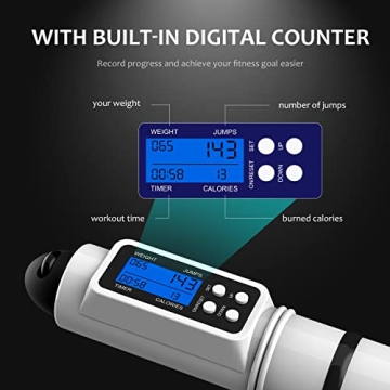 Jump Rope with Smart Counter for All Ages and Fitness Levels