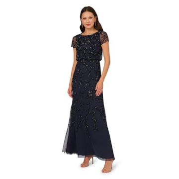 Elegant Adrianna Papell Plus Size Beaded Dress
