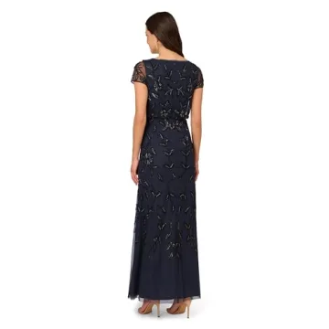 Elegant Adrianna Papell Plus Size Beaded Dress