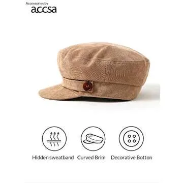 Stylish accsa Women's Newsboy Cap for Any Occasion