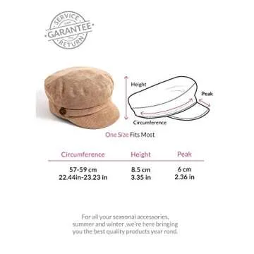 Stylish accsa Women's Newsboy Cap for Any Occasion