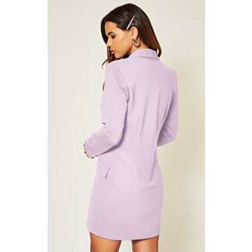 UNIQUE 21 Luxe Lilac Blazer Dress for Women
