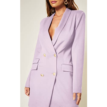 UNIQUE 21 Luxe Lilac Blazer Dress for Women