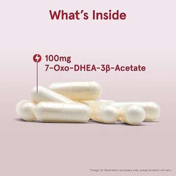 Jarrow Formulas 7-Keto DHEA 100 mg - Up to 90 Servings (Veggie Caps) Dietary Supplement - Carbohydrate Metabolism Support - Non-GMO - Gluten Free - Vegan