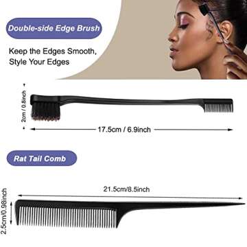 AIFIHIYI Elastic Bands Set for Wigs with Styling Tools