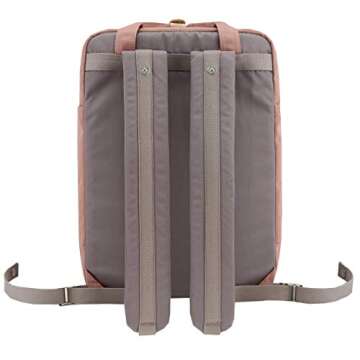 Himawari Laptop Backpack for College Large 17 inch Computer Notebook Bag Travel Business Backpack for Men Women, Light Pink