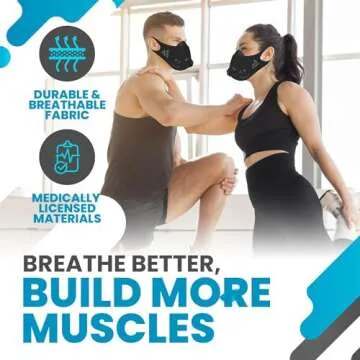 TRAININGMASK - Elevation Training Mask 2.0 - Resistance Training Mask®, High Altitude Mask, Workout Mask (Black, Medium)