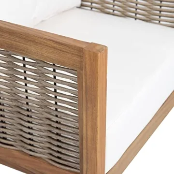 Stylish Acacia Wood Outdoor Chairs with Cushions