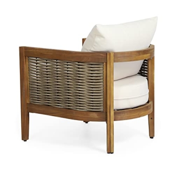 Stylish Acacia Wood Outdoor Chairs with Cushions