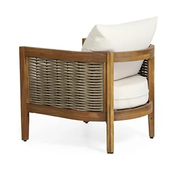 Stylish Acacia Wood Outdoor Chairs with Cushions