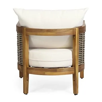 Stylish Acacia Wood Outdoor Chairs with Cushions
