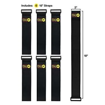 Wrap-It Storage 18" Cinch Straps for Cords and Hoses