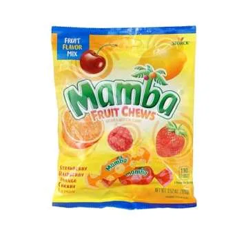 Delicious Mamba Fruit Chews - Assorted Candy Pack of 4