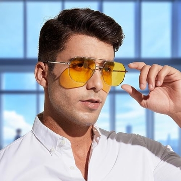 Polarized Anti-glare Night Driving Glasses for Safety & Style