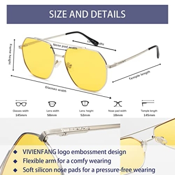 Polarized Anti-glare Night Driving Glasses for Safety & Style