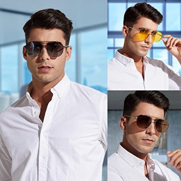 Polarized Anti-glare Night Driving Glasses for Safety & Style