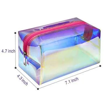 F-color Holographic Makeup Bag - Stylish & Waterproof