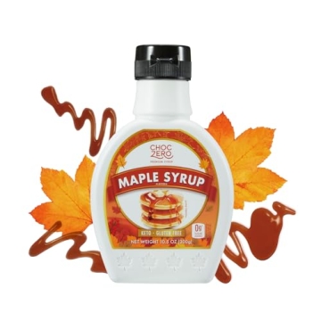 ChocZero Maple Syrup, Sugar Free and Low Carb Delightful Topping