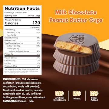 ChocZero Keto Peanut Butter Cups – No Sugar Added