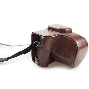 Kinokoo PU Leather Cover Bag for Fuji X-T100 Camera