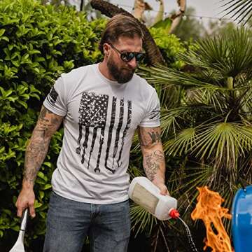 Grunt Style Dad Flag Men's T-Shirt - Comfortable & Patriotic