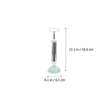 DOITOOL Stainless Steel Toilet Plunger for Easy Drain Cleaning