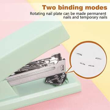 Tamaki Stapler, Office Stapler, Stapler for Desk Portable Durable Staplers Office Supplies (Green)