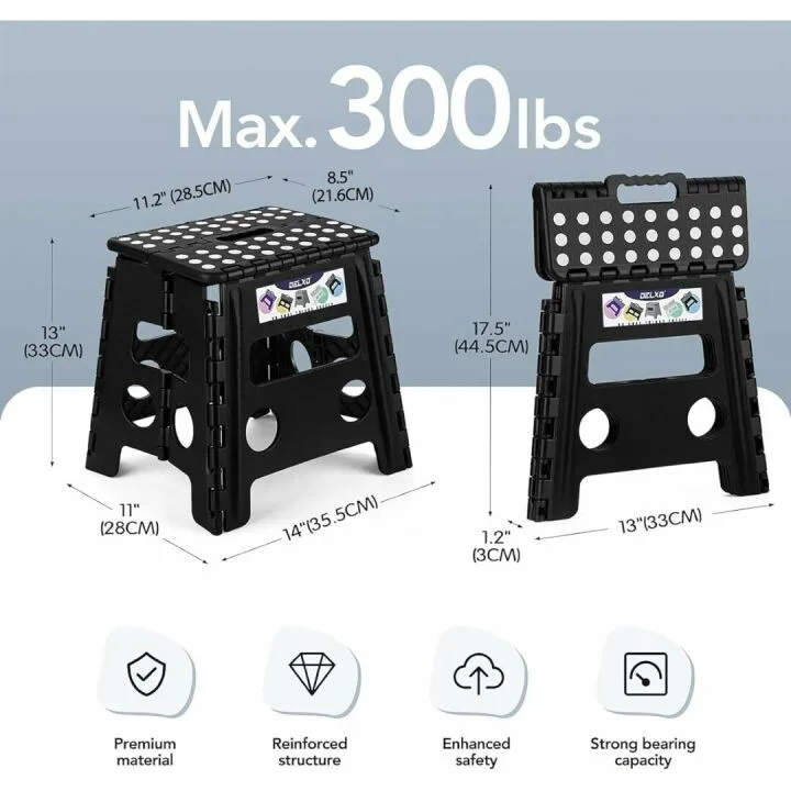 Delxo Folding Step Stool for All Ages - Portable