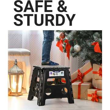 Delxo Folding Step Stool for All Ages - Portable
