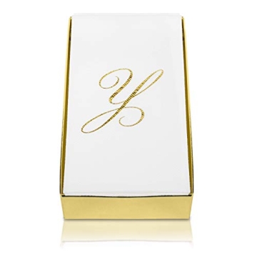 Elegant Monogrammed Disposable Hand Towels for Guests