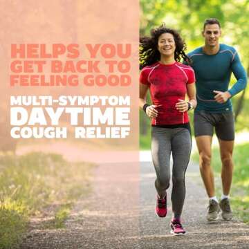 Genexa Clean Cough & Chest Congestion Relief, Dye Free, 0% Artificial Additives, Multi-Symptom Maximum Strength Relief Cough Syrup, Cough Suppressant & Expectorant, Organic Blueberry Flavor, 6 fl oz