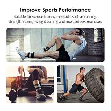 REEHUT Adjustable Ankle/Wrist Weights for Exercise
